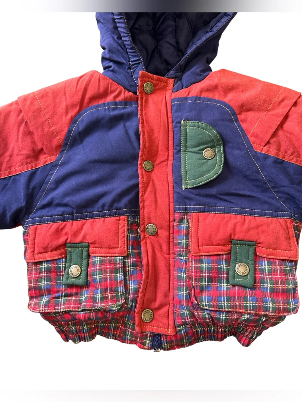 Vintage Carter's Outerwear colorblock puffer jacket size 3T
